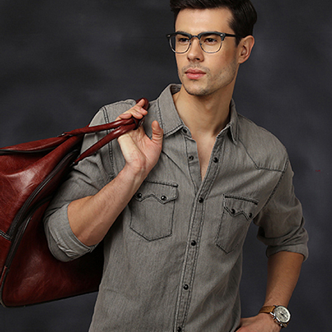 Vincent Chase Online Dark Gunmetal Full Rim Square right side Vincent Chase Online Dark Gunmetal Full Rim Square right side