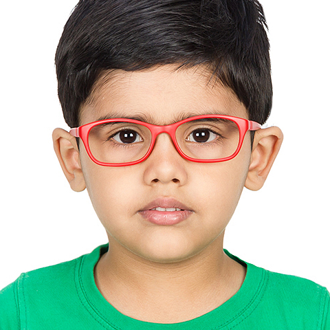 Hooper Online Red Full Rim Rectangle left side Hooper Online Red Full Rim Rectangle left side