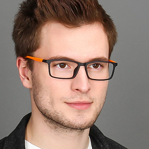 Lenskart Air Online Black Full Rim Rectangle left side