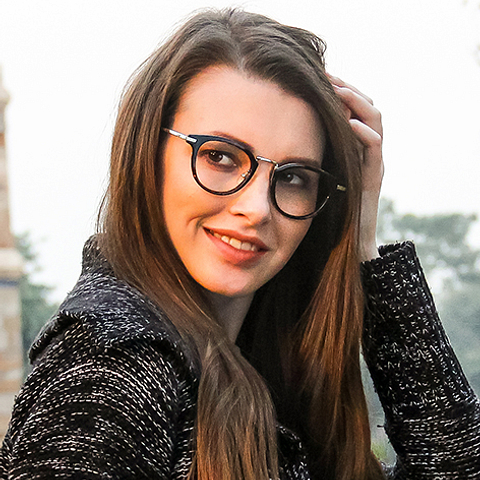 Lenskart Air Online Golden Brown Full Rim Round left side Lenskart Air Online Golden Brown Full Rim Round left side