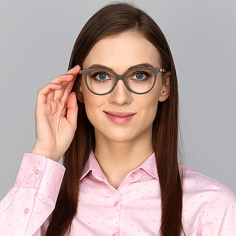 Vincent Chase Online Light Gray Full Rim Cat Eye left side Vincent Chase Online Light Gray Full Rim Cat Eye left side