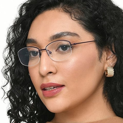 Vincent Chase Online Purple Half Rim Geometric right side