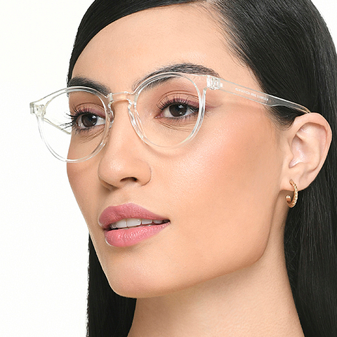 Vincent Chase Online Crystal Transparent Full Rim Round right side