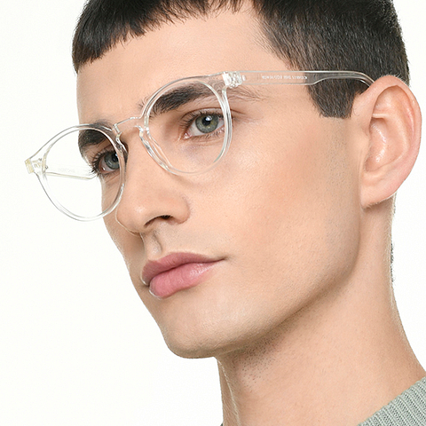Vincent Chase Online Crystal Transparent Full Rim Round right side