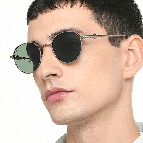 Vincent Chase Polarized Mid Gunmetal Full Rim Round right side