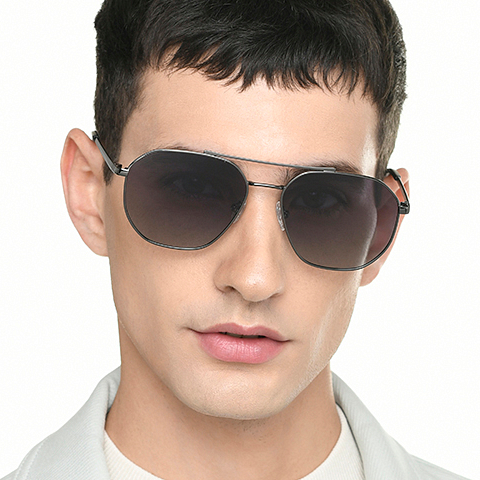 Vincent Chase Polarized Mid Gunmetal Full Rim Geometric right side