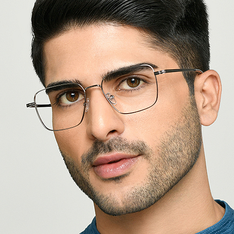 Vincent Chase Mid Gunmetal Full Rim Square right side