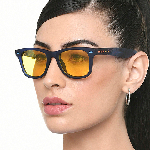Vincent Chase Online Sky Blue Full Rim Square left side Vincent Chase Online Sky Blue Full Rim Square left side