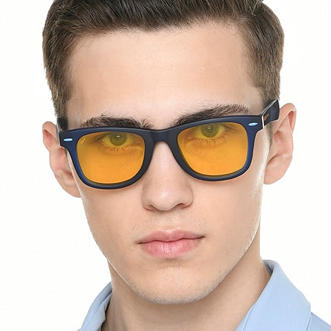 Vincent Chase Online Sky Blue Full Rim Square left side Vincent Chase Online Sky Blue Full Rim Square left side