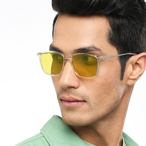 Vincent Chase Online Crystal Transparent Full Rim Rectangle right side Vincent Chase Online Crystal Transparent Full Rim Rectangle right side