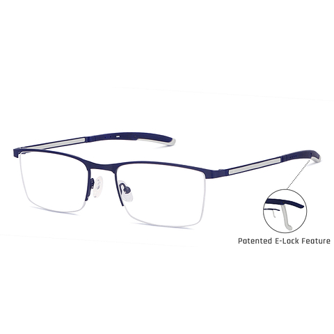 New Balance Sky Blue Half Rim Rectangle right side