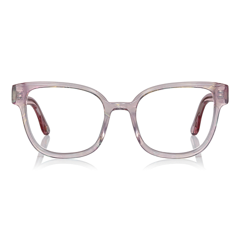 +NICHE Clear Pink Full Rim Fox left side