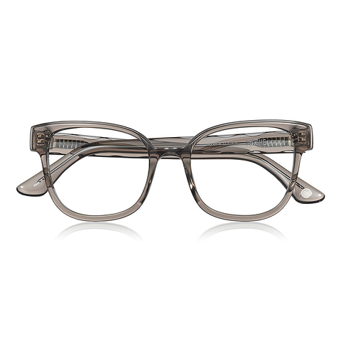 +NICHE Clear Gray Full Rim Fox right side