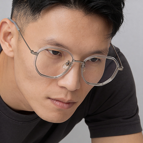 +NICHE Light Gunmetal Full Rim Polygon right side