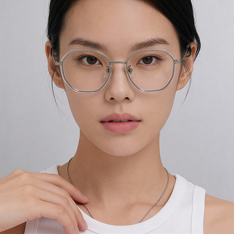 +NICHE Light Gunmetal Full Rim Polygon right side