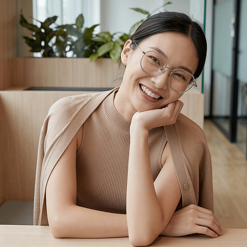 +NICHE Light Gunmetal Full Rim Polygon right side