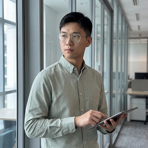 +NICHE Light Gunmetal Full Rim Polygon right side