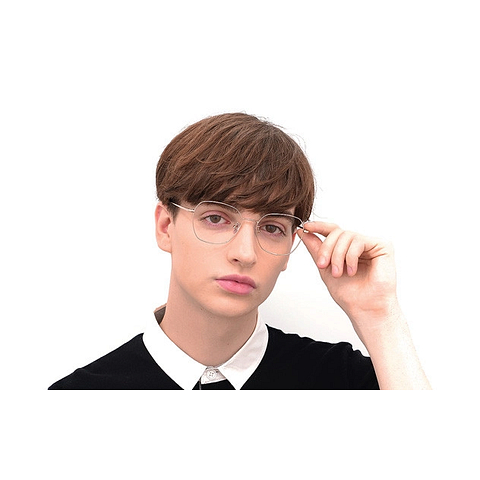 +NICHE Light Brown Full Rim Polygon left side