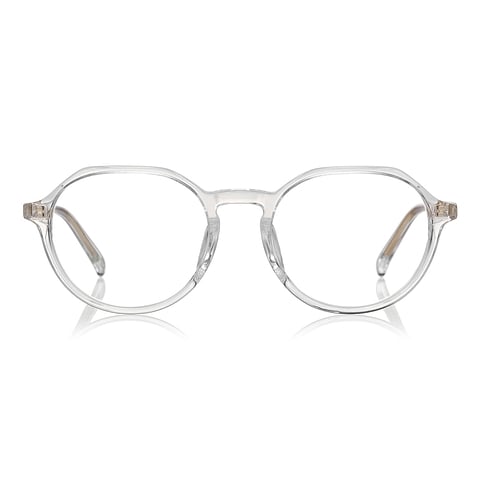 +NICHE Crystal Transparent Full Rim Boston left side