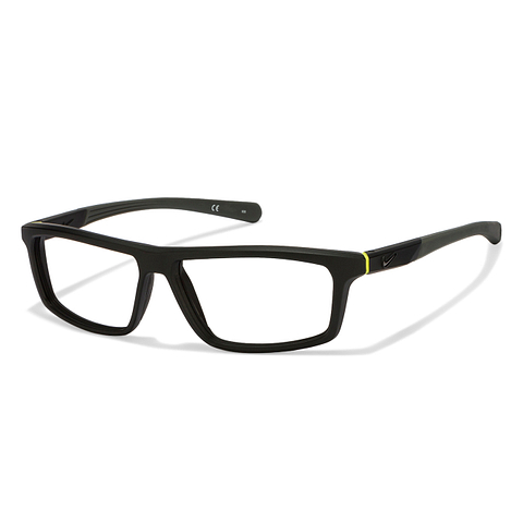 Buy Nike 7085 Size:55 Matte Black Grey 005 Eyeglasses at