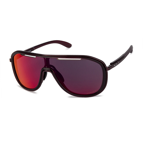 Oakley Red Transparent Full Rim Aviator right side