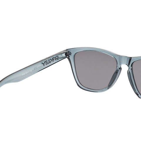 Oakley Gray Transparent Full Rim Square left side Oakley Gray Transparent Full Rim Square left side