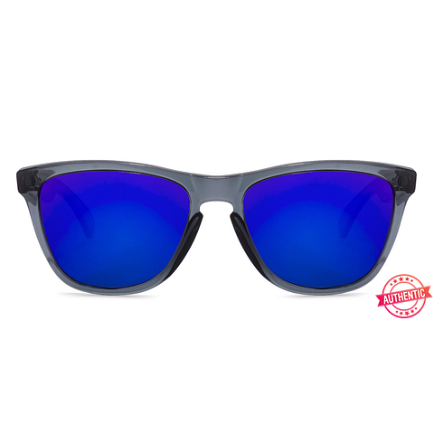 Oakley Gray Transparent Full Rim Square left side