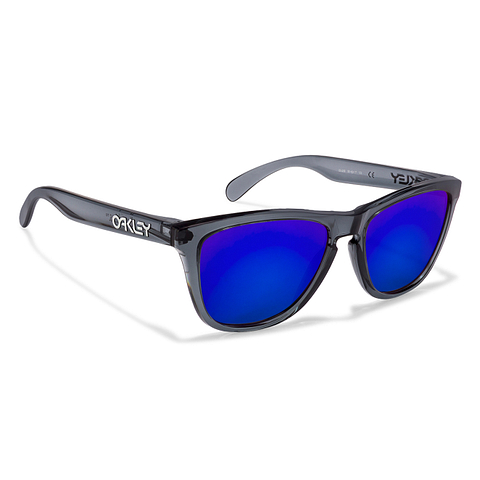 Oakley Gray Transparent Full Rim Square left side