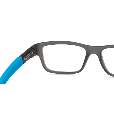Oakley Gray Transparent Full Rim Rectangle left side Oakley Gray Transparent Full Rim Rectangle left side