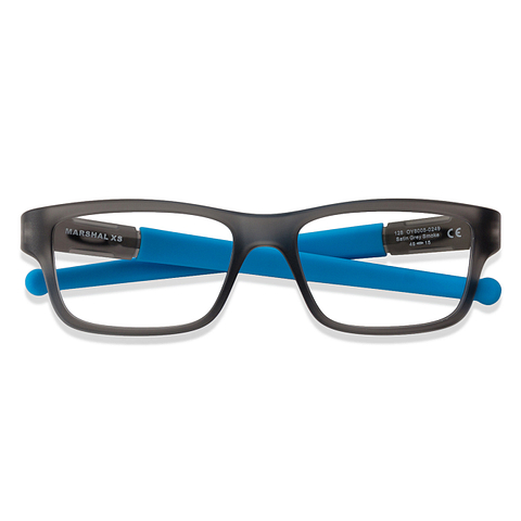 Oakley Gray Transparent Full Rim Rectangle right side Oakley Gray Transparent Full Rim Rectangle right side