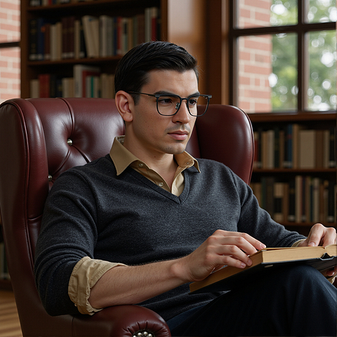 OWNDAYS Black Full Rim Square left side