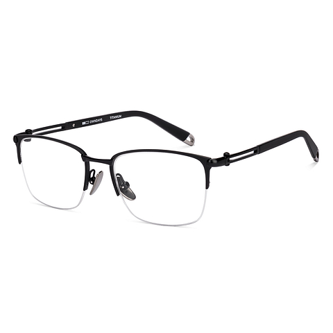 OWNDAYS Online Black Half Rim Rectangle right side OWNDAYS Online Black Half Rim Rectangle right side