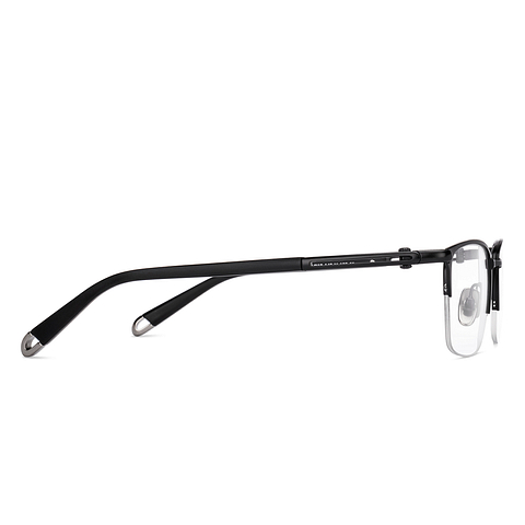 OWNDAYS Online Black Half Rim Rectangle left side OWNDAYS Online Black Half Rim Rectangle left side