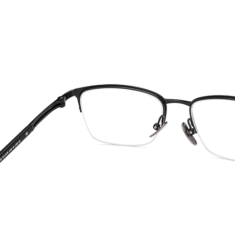 OWNDAYS Online Black Half Rim Rectangle right side OWNDAYS Online Black Half Rim Rectangle right side