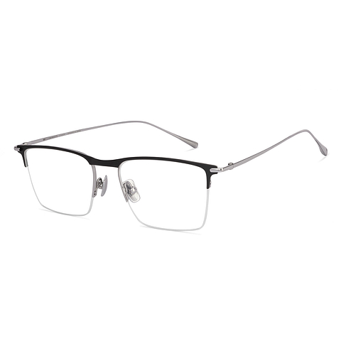 OWNDAYS Online Black Half Rim Rectangle right side OWNDAYS Online Black Half Rim Rectangle right side