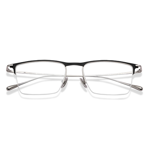 OWNDAYS Online Black Half Rim Rectangle left side OWNDAYS Online Black Half Rim Rectangle left side