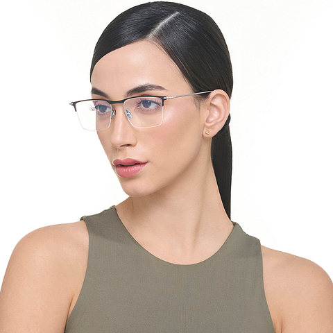 OWNDAYS Online Black Half Rim Rectangle right side OWNDAYS Online Black Half Rim Rectangle right side