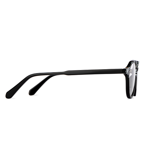 OJOS Black Full Rim Round left side
