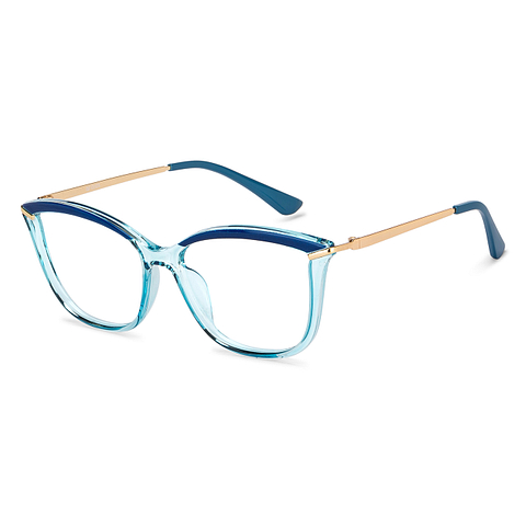 OJOS Sky Blue Full Rim Cat Eye right side