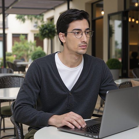 OWNDAYS Online Purple Full Rim Round left side