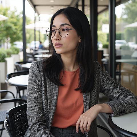 OWNDAYS Online Purple Full Rim Round right side