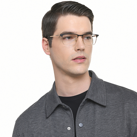 OWNDAYS Online Black Full Rim Rectangle right side
