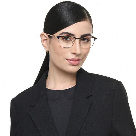 OWNDAYS Online Black Full Rim Rectangle left side