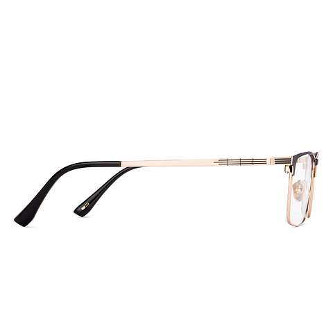 OWNDAYS Online Black Full Rim Rectangle left side