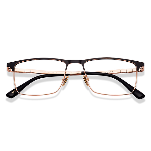 OWNDAYS Online Black Full Rim Rectangle left side