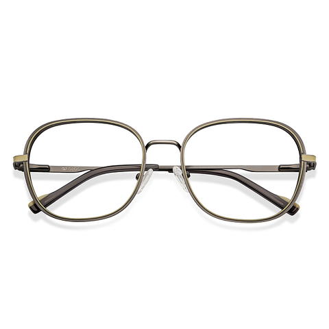 Buy Gunmetal Pink Grey Full Rim Square OJOS OJ E14716-C2