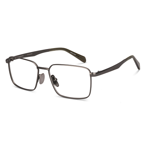 OWNDAYS Online Mid Gunmetal Full Rim Rectangle left side