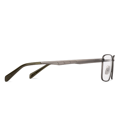 OWNDAYS Online Mid Gunmetal Full Rim Rectangle left side