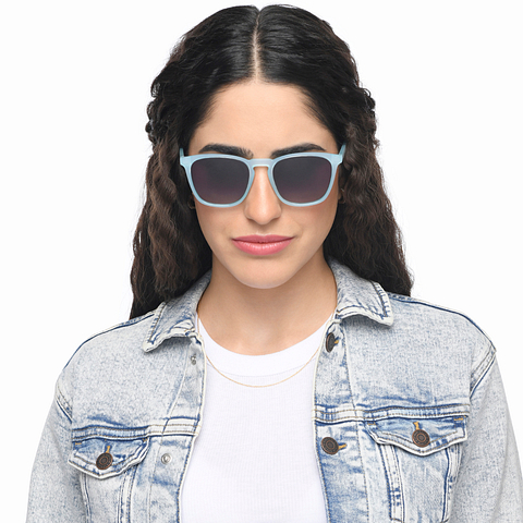 OJOS Sky Blue Full Rim Square right side OJOS Sky Blue Full Rim Square right side