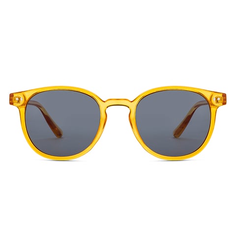 OJOS Yellow Transparent Full Rim Round right side OJOS Yellow Transparent Full Rim Round right side